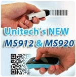 UNITECH EUROPE pristatė MS912 1D CCD ir MS920 2D kišeninius skaitytuvus